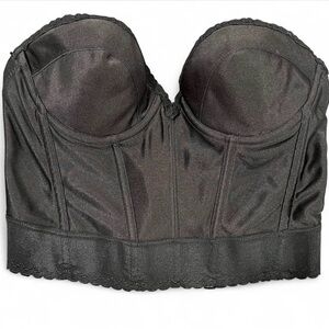 Adonna Black Strapless Bandeau